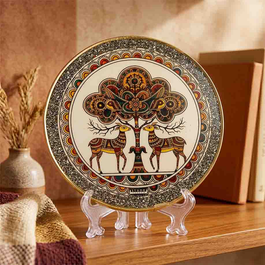 Pyrite Tree of Life | Gond Art Frame - Image 6