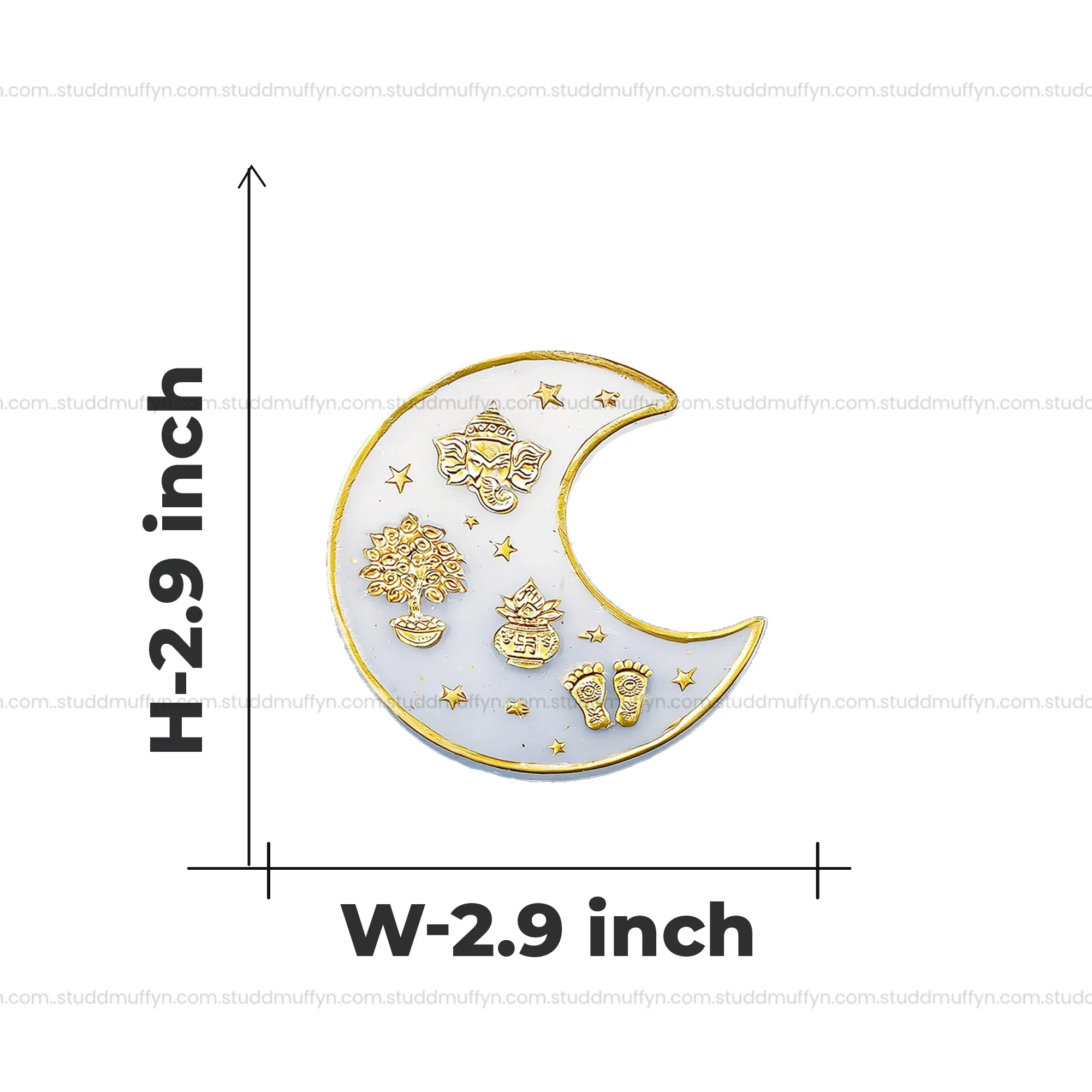Vastu Shakti Moon Selenite Coaster - Image 6