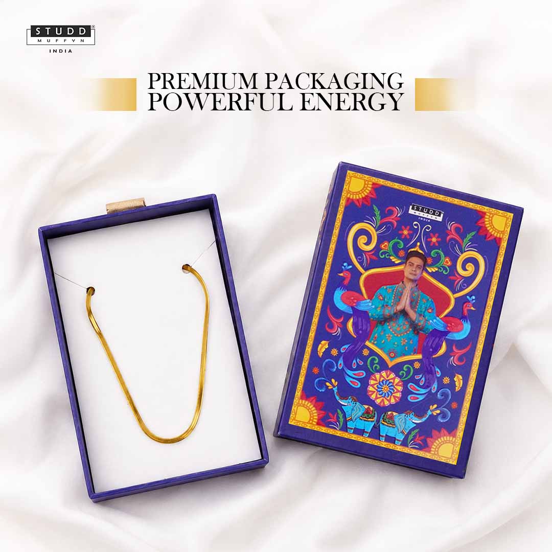 VELORE Snake Chain – 18K Gold Tone Plated [ PACK OF 2 ] - Image 7