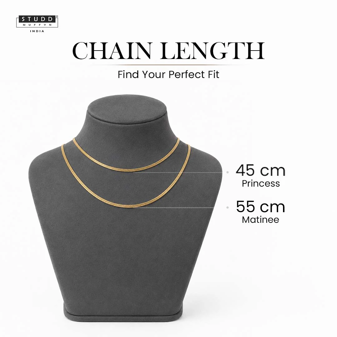 VELORE Snake Chain – 18K Gold Tone Plated [ PACK OF 2 ] - Image 8